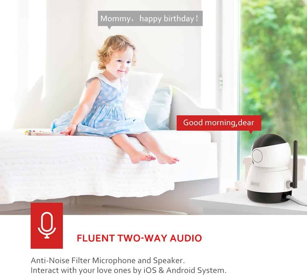 2 way audio video baby monitor