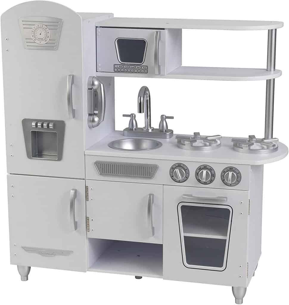What is the best Kids Play Kitchen? 1 KidKraft White Vintage Play Kitchen - best Kids Play Kitchen