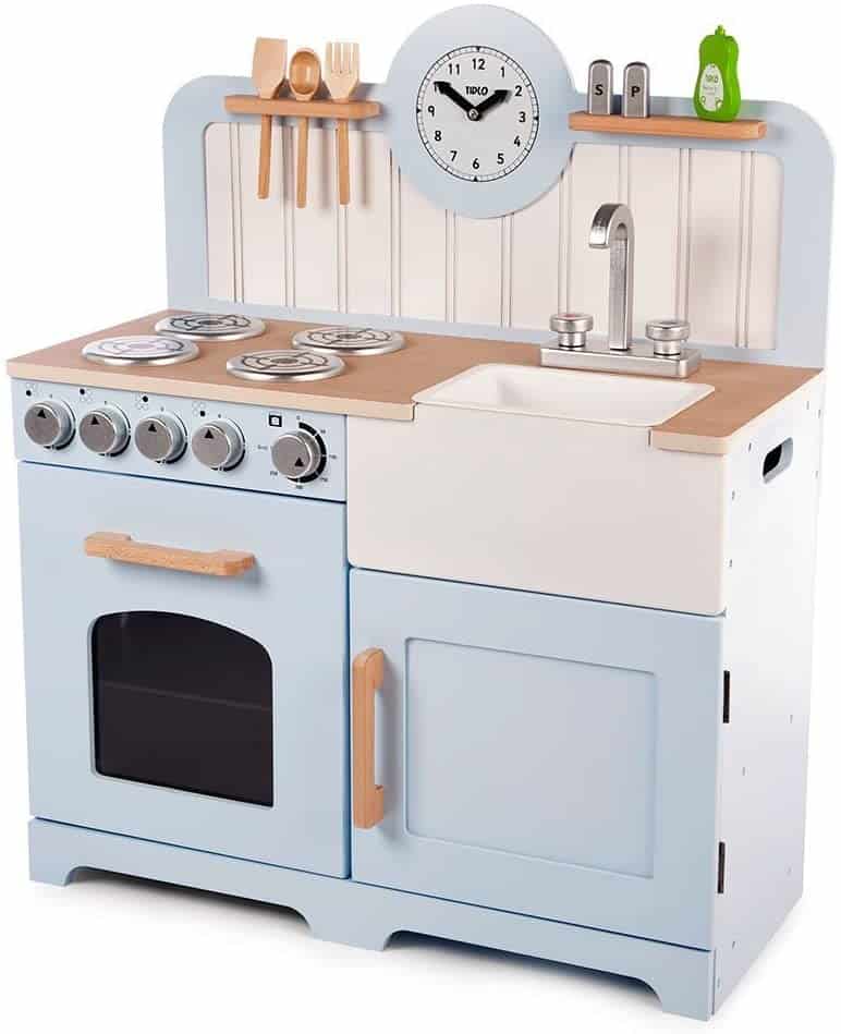 What is the best Kids Play Kitchen? 2 Tidlo Wooden Country Play Kitchen